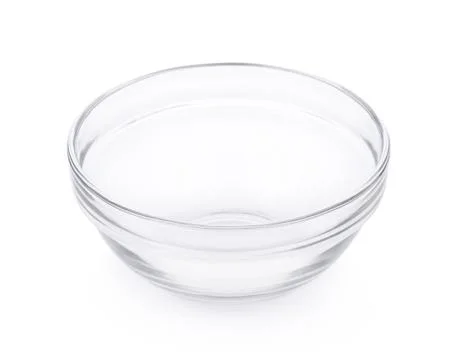 Empty bowl on white background Fotos de archivo