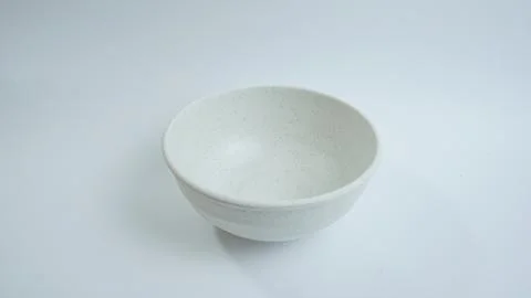 Empty Bowl on a White Background Stock Photos