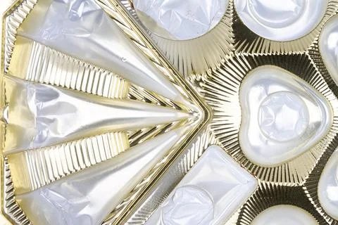 Empty box of chocolates Foto stock