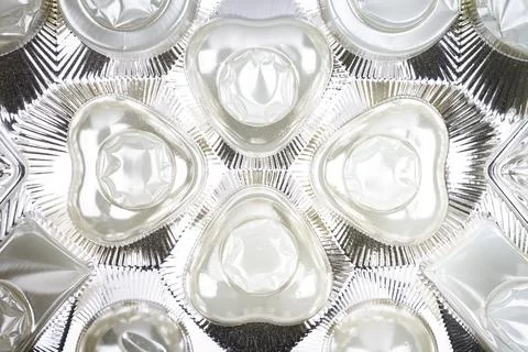 Empty box of chocolates 스톡 사진