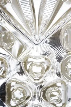 Empty box of chocolates Foto stock