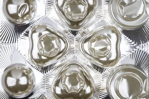 Empty box of chocolates 스톡 사진