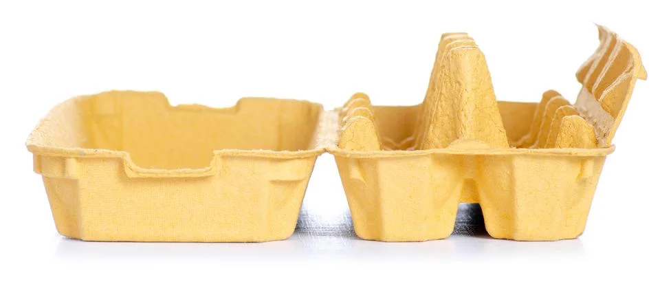 Empty box for eggs Stock Photos