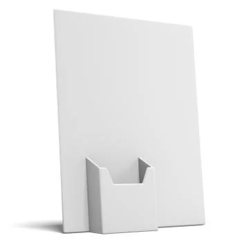 Empty box holder for leaflets Stock Illustration