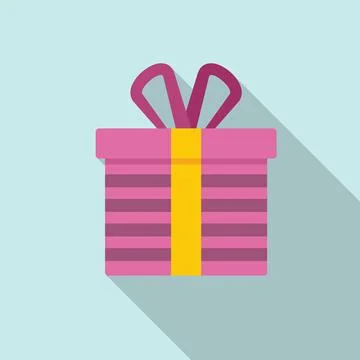 Empty box icon flat vector. Delivery cardboard Stock Illustration