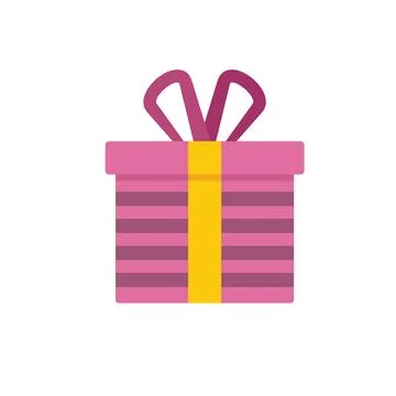 Empty box icon flat vector. Delivery cardboard Stock Illustration