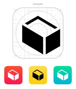 Empty box icon Stock Illustration