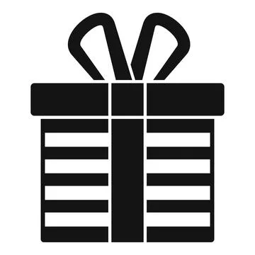 Empty box icon simple . Delivery cardboard Stock Illustration