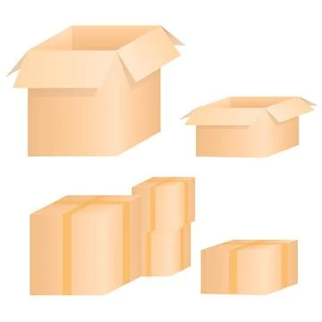 Empty box Stock Illustration