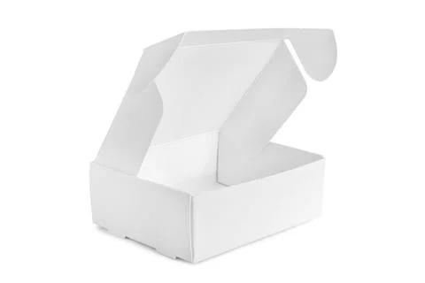 Empty box isolated Stock Photos