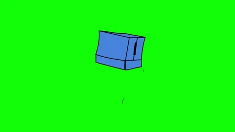 Empty box open close on green screen animation (Chroma key) 库存影片 293534259