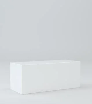 Empty box pedestal for display. Stock Illustration