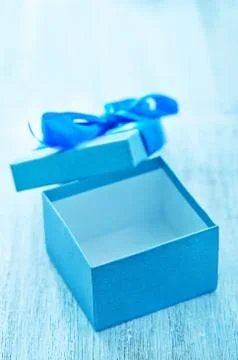 Empty box for present Stock Photos