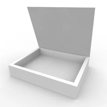 Empty box on a white background Stock Illustration