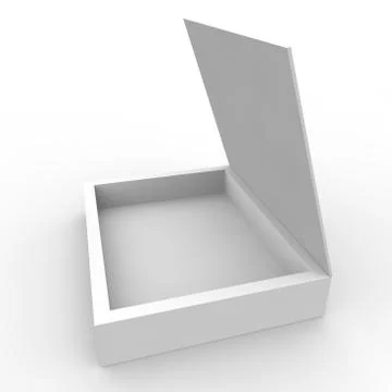 Empty box on a white background Stock Illustration