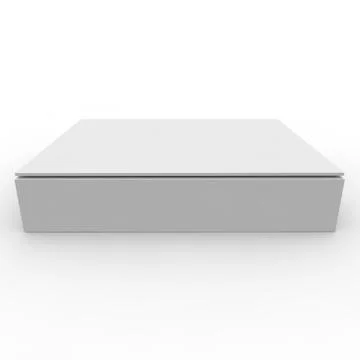 Empty box on a white background Stock Illustration
