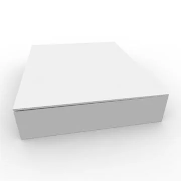 Empty box on a white background Stock Illustration
