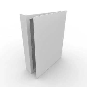 Empty box on a white background Stock Illustration