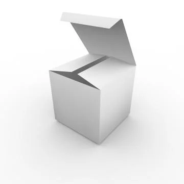 Empty box on a white background Stock Illustration