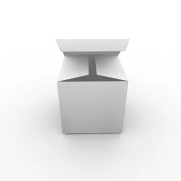 Empty box on a white background Stock Illustration