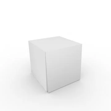 Empty box on a white background Stock Illustration