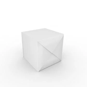 Empty box on a white background Stock Illustration