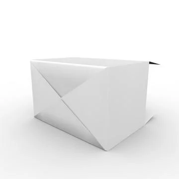 Empty box on a white background Stock Illustration