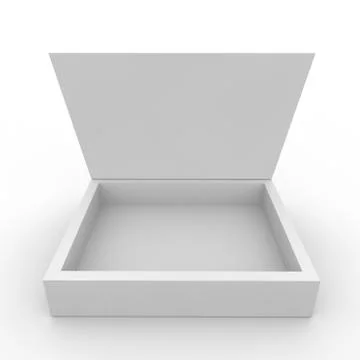 Empty box on a white background Stock Illustration