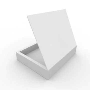 Empty box on a white background Stock Illustration