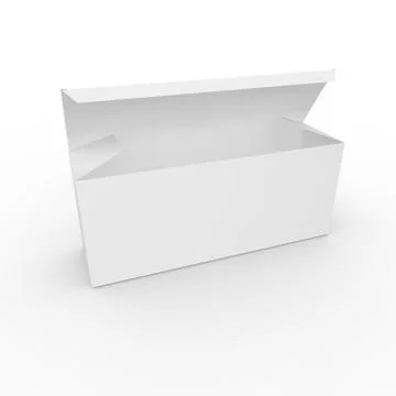 Empty box on a white background Stock Illustration
