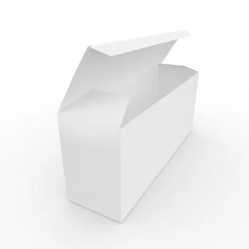 Empty box on a white background Stock Illustration