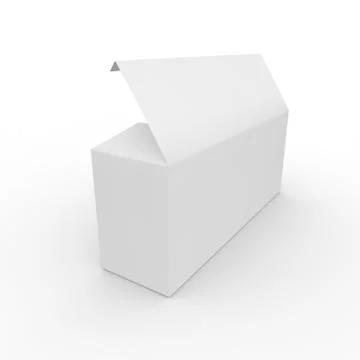 Empty box on a white background Stock Illustration
