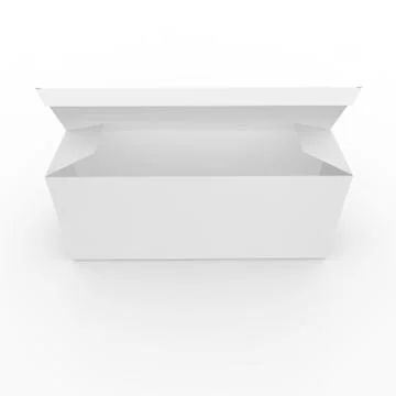 Empty box on a white background Stock Illustration