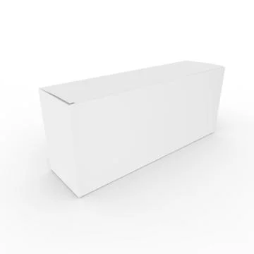 Empty box on a white background Stock Illustration
