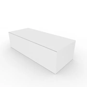 Empty box on a white background Stock Illustration