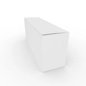 Empty box on a white background Stock Illustration
