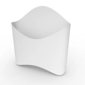 Empty box on a white background Illustrazione stock