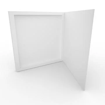 Empty box on a white background Stock Illustration