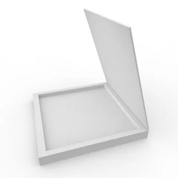 Empty box on a white background Stock Illustration