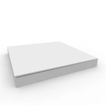 Empty box on a white background Stock Illustration
