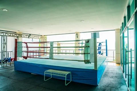 Empty Boxing ring Stock Photos