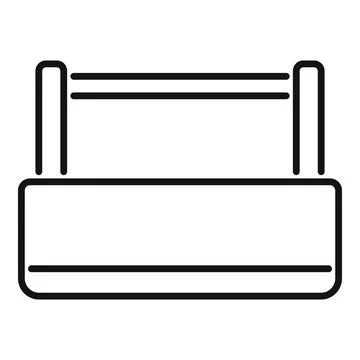 Empty boxing ring waiting for the fighters Stock Illustration
