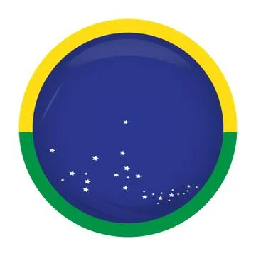 Empty brazilian campaign button Illustrazione stock