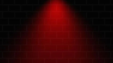 Empty brick wall with red neon spotlight with copy space 스톡 일러스트