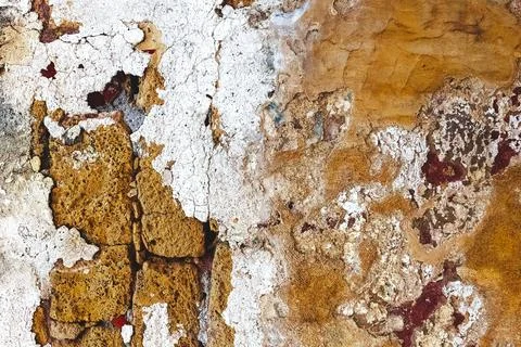 Empty Brick Wall Texture. Weathered Distressed Wall Surface. Grunge brick wall Stock-Fotos