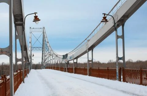 Empty bridge Stock Photos