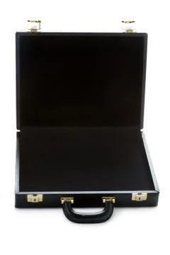 Empty briefcase Stock Photos