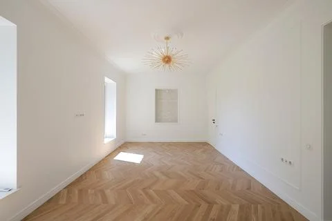 Empty bright room in house 스톡 사진