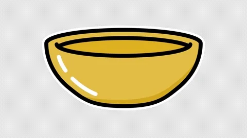 An empty brown bowl 스톡 동영상 335460944