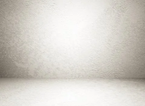 Empty brown cement room in perspective view, grunge background Stock Photos